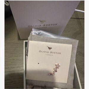 olivia burton single stars rose gold earring new in box
